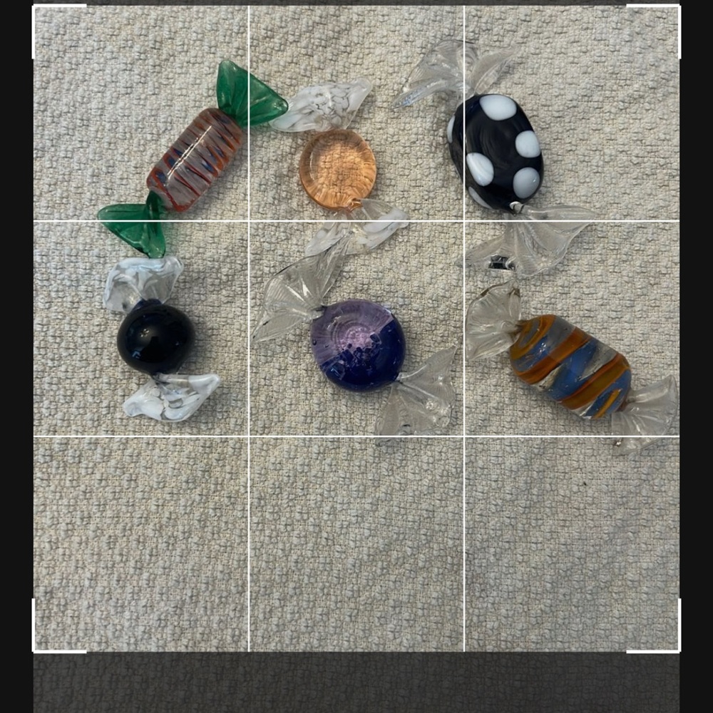 Murano glass candies
Handmade glass